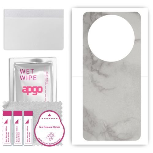 folia naklejka skórka strukturalna na TYŁ do Wiko Hi Enjoy 70 Pro 5G - Marmur Szary - apgo SKINS