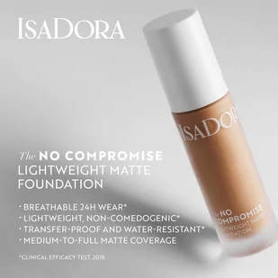 IsaDora No Compromise Lightweight Matte Foundation 9W - Podkłady do twarzy - miniaturka - grafika 3