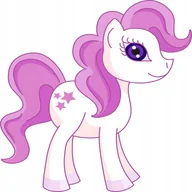 Naklejki na ścianę - Naklejka na ścianę dla dzieci konik Kucyk Pony 4, 50x50 cm - miniaturka - grafika 1