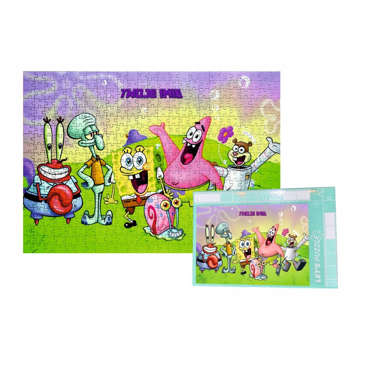 Personalizowane Puzzle Spongebob 500 el. - różne wzory