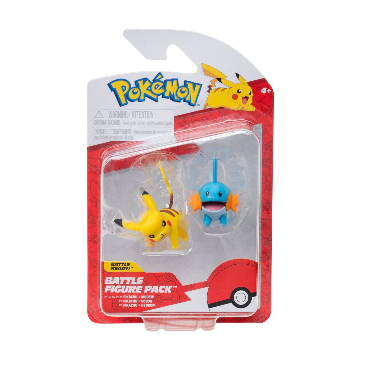 PKW - Battle Figure First Partner 2 Pack (Mudkip & Pikachu #4) W4
