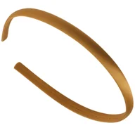 Ozdoby do włosów - Opaska do Włosów Brązowa na Głowę Wąska Gładka Satynowa Lekka i Trwała - miniaturka - grafika 1