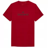 Koszulki męskie - 4F T-Shirt Koszulka Męska Ttshm539 Czerwona S - miniaturka - grafika 1