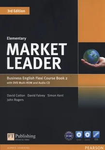 Market Leader Elementary Flexi Course Book 2 +CD +DVD - David Cotton, David Falvey, Simon Kent, John Rogers - Książki do nauki języka angielskiego - miniaturka - grafika 1
