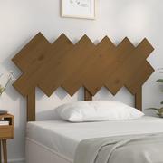 Inne meble do sypialni - Lumarko Wezgłowie łóżka, miodowy brąz, 122,5x3x80,5 cm, drewno sosnowe - miniaturka - grafika 1