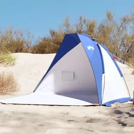 Namioty - vidaXL Namiot plażowy, niebieski, 268x223x125 cm, tafta 185T - miniaturka - grafika 1