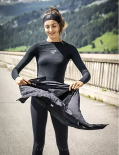 COMPRESSPORT Koszulka termoaktywna damska ON/OFF BASE LAYER LS TOP black - Koszulki sportowe damskie - miniaturka - grafika 6
