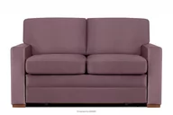 Sofy i kanapy - Sofa rozkładana do przodu z wygodnym wysokim oparciem różowa EMBER - miniaturka - grafika 1