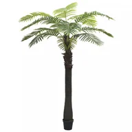 Sztuczne kwiaty - vidaXL Sztuczna palma z doniczką, 310 cm, zielona - miniaturka - grafika 1