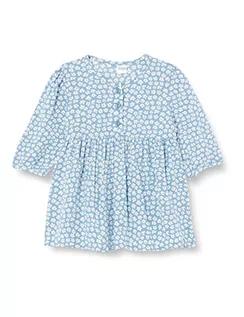 Sukienki - Pinokio Sukienka dżinsowa dla dziewczynek, Niebieskie kwiaty lilia, 92 cm - grafika 1