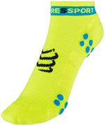 Skarpetki sportowe męskie - Compressport compress port męska V3 Sock Low flou napęd Socke głęboko, żółty, T2 CS1RSLV3FL1100T2 - miniaturka - grafika 1