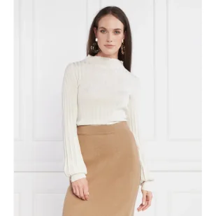Liviana Conti Półgolf Wełniany sweter | Slim Fit - Swetry damskie - miniaturka - grafika 1