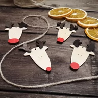Bombki - Czerwononose Renifery - zestaw ozdób choinkowych - miniaturka - grafika 1