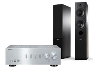 Zestawy stereo - Yamaha A-S301 (srebrny) + Tesi 5 (czarny) - miniaturka - grafika 1