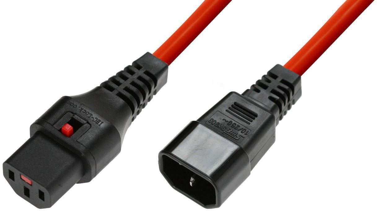 Powercord C13 IEC Lock - C14