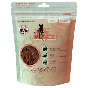 catz finefood Meatz, pakiet mieszany - Pakiet mieszany z dziczyzną (3 x 45 g) - Przysmaki dla kotów - miniaturka - grafika 1