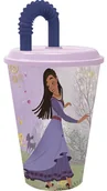 Kubki dla dzieci - Kubek ze słomką DISNEY WISH ŻYCZENIE 430ml - miniaturka - grafika 1