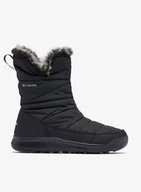 Buty zimowe męskie - Buty zimowe damskie Columbia Minx Slip V - black/ti titanium - miniaturka - grafika 1