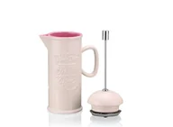 Zaparzacze i kawiarki - Zaparzacz tłokowy MULTIPLE CHOICE BY TOPCHOICE, Coffe Bar, kremowo-czerwony, 500 ml - miniaturka - grafika 1