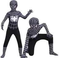 Stroje karnawałowe - Strój Przebranie Kostium Spiderman Black 116/122, Hopki - miniaturka - grafika 1