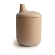 Kubki dla dzieci - Mushie Silikonowy Kubek Sippy Cup Natural - miniaturka - grafika 1