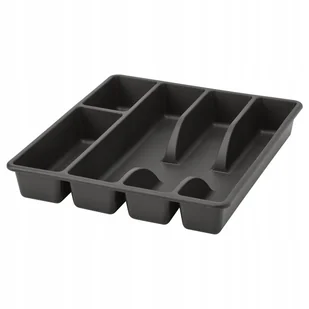 IKEA SMACKER Tacka pojemnik na sztućce 21x36 organizer do szuflady antracyt - Meble modułowe i akcesoria - miniaturka - grafika 1