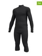 Bielizna sportowa męska - Halti 2-częściowy zestaw "Neva" w kolorze czarnym - miniaturka - grafika 1