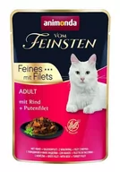 Mokra karma dla kotów - Animonda vom Feinsten vom Feinsten Cat Adult Wołowina + filet z indyka saszetka 85g - miniaturka - grafika 1