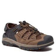 Sandały męskie - Sandały Skechers Tresmen-Menard 205113/BRBK Brown - miniaturka - grafika 1