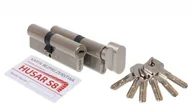 Zamki i wkładki - Komplet wkładek atestowanych HUSAR S8 35/30 + 35G/30, nikiel satyna, kl.C, 6 kluczy - miniaturka - grafika 1