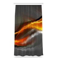 Zasłony - Zasłona na taśmę 150x280 Abstrakcja pomarańczowa, Fabricsy - miniaturka - grafika 1