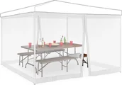 Moskitiery - relaxdays moskitiera do altany 3x3m biała - miniaturka - grafika 1