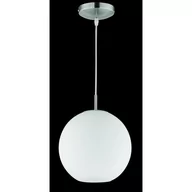 Lampy sufitowe - Reality Leuchten Reality lampy lampa wisząca lampa wisząca w Niklowo-matowa, szkło opal biały, 1 X E27 maks. 60 W bez źródeł światła, średnica 25 cm, zawieszenie maksymalnie 150 cm r30152507 R30152507 - miniaturka - grafika 1