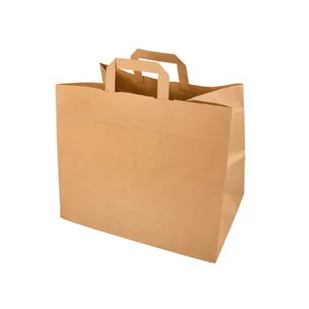 Torby Papierowe, 25 Cm X 32 Cm X 22 Cm, Brązowe, Z Uchwytami 50 Szt - Akcesoria do pakowania - miniaturka - grafika 1