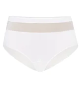 Majtki damskie - Majtki z wysokim stanem figi bawełniane Vera białe, Teyli - miniaturka - grafika 1