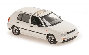 Volkswagen Golf 1997 White 1:43 Minichamps - Samochody i pojazdy dla dzieci - miniaturka - grafika 1