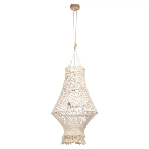 Britop LAMPA wisząca REVE 18127374 ekologiczna OPRAWA boho ZWIS pleciony kremowy