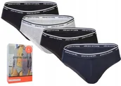Majtki męskie - Slipy Bawełniane Komfortowe Wygodne Pierre Cardin Wysoka Jakość 4-PAK Mix XL - miniaturka - grafika 1