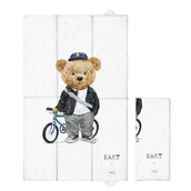 Przewijaki - Składana mata do przewijania duża (50x80) Fluffy Puffy Bart - miniaturka - grafika 1