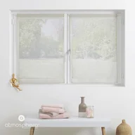 Firany - Firanki do kuchni krótkie, efekt lnu, 100% poliester, 2 sztuki, 60 x 90 cm - miniaturka - grafika 1