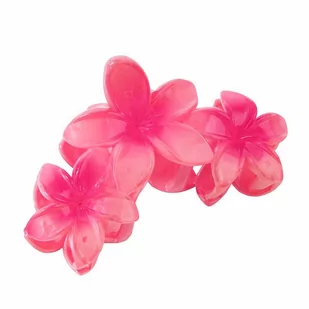 SPINKA szczęka KLAMRA do włosów duża KWIATY kwiatek HAWAJSKA - Ozdoby do włosów - miniaturka - grafika 1