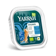 Mokra karma dla kotów - Yarrah Adult Bio Kawałki w sosie 16 x 100 g Kurczak i ryba - miniaturka - grafika 1