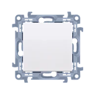 Wyłączniki światła i elektryczne - Wyłącznik schodowy bez piktogramu, szybkozłączki SIMON 10 - biały - miniaturka - grafika 1