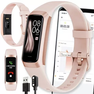 SMARTWATCH WATCH ZEGAREK ZŁOTY C60 Opaska FIT SMARTBAND Pulsometr iOS ANDROID AMOLED PULS - Smartband - miniaturka - grafika 1