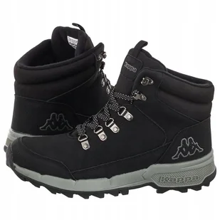 Buty Unisex Trekkingowe Zimowe Kappa Tiber czarne skóra ekologiczna 44 Eu - Buty trekkingowe męskie - miniaturka - grafika 1