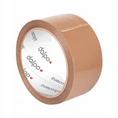 Taśmy klejące - TAŚMA PAKOWA KLEJACA 48 X 60 CICHA BRĄZOWA 36SZTUK TAŚMA CICHEGO ODWIJANIA - miniaturka - grafika 1