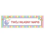 Baby shower i roczek - Amscan Girlanda "Baby Shower - Własny Napis", 165 cm 120144 - miniaturka - grafika 1