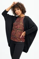 Swetry damskie - Narzutka KOKOworld Stripe Black Tierra - Onesize - miniaturka - grafika 1