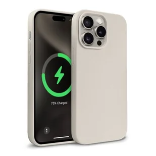 Etui CRONG Color Cover Magnetic MagSafe do Apple iPhone 15 Pro Kamienny beż - Etui i futerały do telefonów - miniaturka - grafika 1