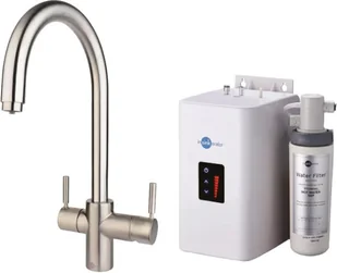 Zestaw INSINKERATOR HOT Bateria H3W1J stal szczotkowana + zbiornik i filtr 45098B CZ - Baterie kuchenne - miniaturka - grafika 1